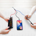 BASEUS CAMLT-BSY01 Odolný Fast Charge 3,5A nabíjecí a datový kabel 3v1, 1,2m, barevný