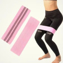 sada stretching strap pro cvičení – růžová