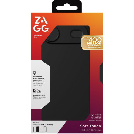Kryt ZAGG MANHATTAN SNAP pro iPhone 17 Air – černá