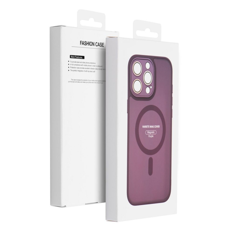 Kryt VARIETE MAG COVER pro iPhone 12 - fialová (MagSafe)