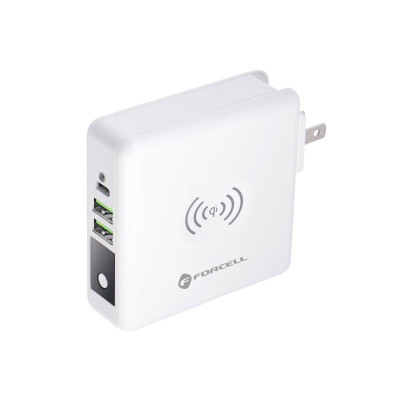 Powerbanka Forcell F-ENERGY 4IN1 pro různé zařízení - bílá