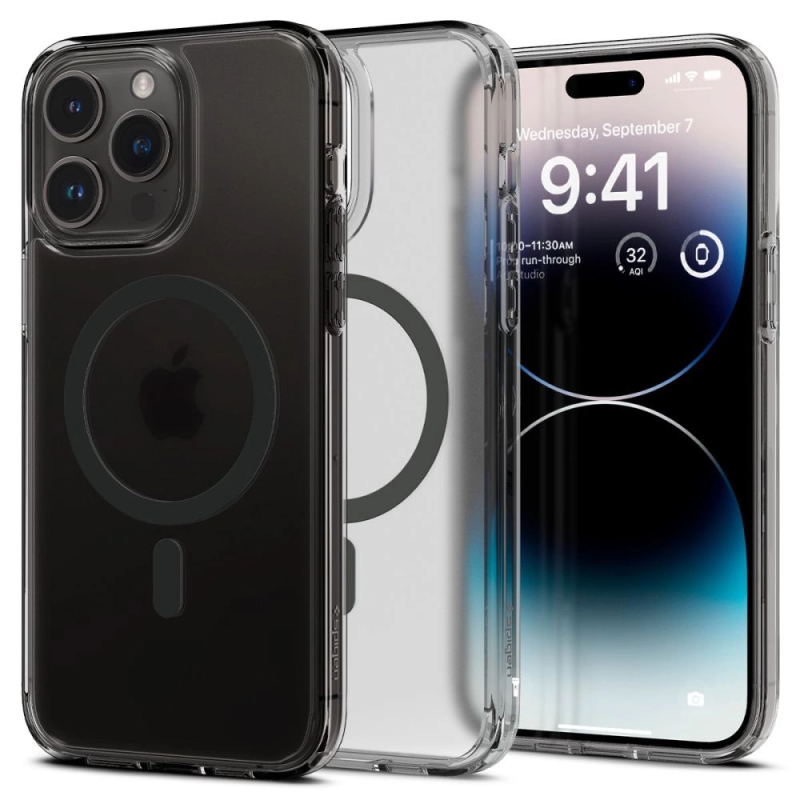 Spigen Ultra Hybrid Mag pouzdro s MagSafe pro iPhone 14 Pro Max - matně černé