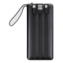 Powerbanka Veger C10 10 000 mAh – vestavěné kabely