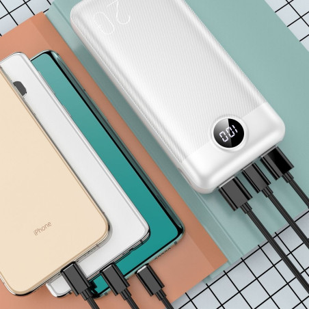 Powerbanka Veger L20S 20000 mAh PD 20W - bílá