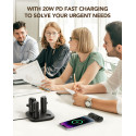 Powerbanka Veger POGO 4× 5000 mAh set černá
