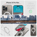 Spigen Ultra Hybrid Mag pouzdro s MagSafe pro iPhone 14 Pro Max - průhledné bílé