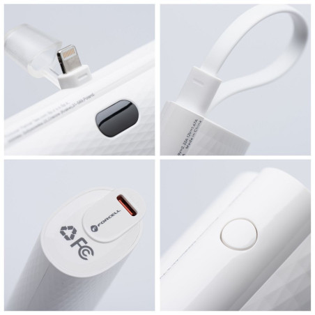 Forcell F-Energy F5K3 20W 5000 mAh Lightning bílá