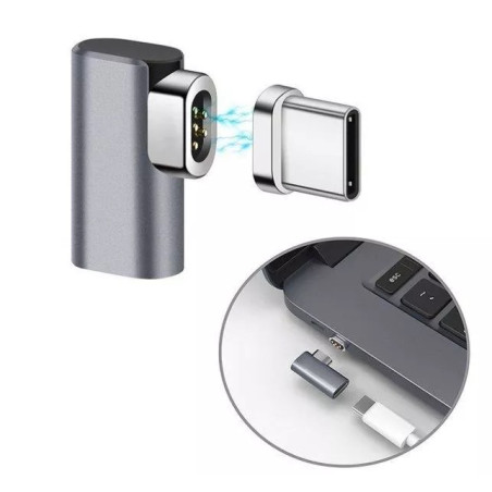 BASEUS CATCX-0G Magnetický USB-C konektor pro nabíjení MacBook/iPad Pro, Space Grey šedý