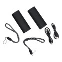 Powerbanka Veger W0587 2×5000 mAh – černá/stříbrná