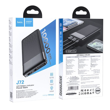 Powerbank Hoco J72 Easy travel 10 000 mAh černý