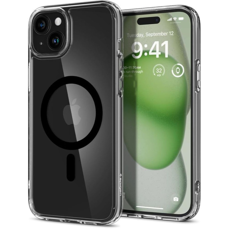 Spigen Ultra Hybrid Mag pouzdro s MagSafe pro iPhone 15 - černé
