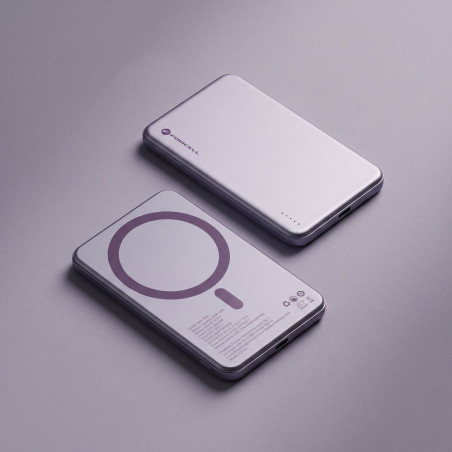Powerbanka Forcell F-Energy Slim F5K9 MagSafe 5000 mAh fialová