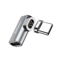 BASEUS CATCX-0G Magnetický USB-C konektor pro nabíjení MacBook/iPad Pro, Space Grey šedý
