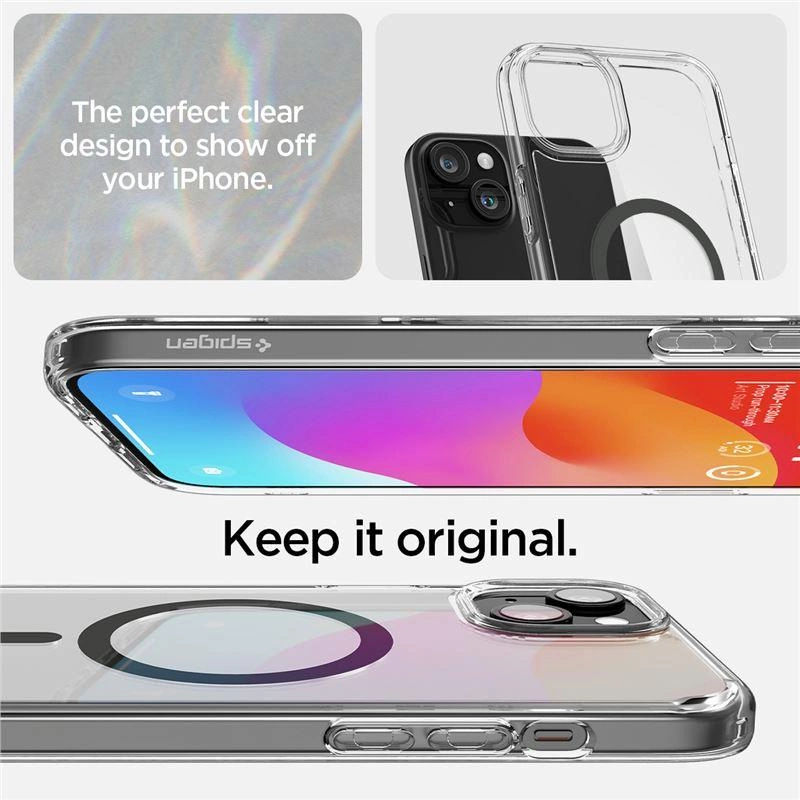 Spigen Ultra Hybrid Mag pouzdro s MagSafe pro iPhone 15 - grafit