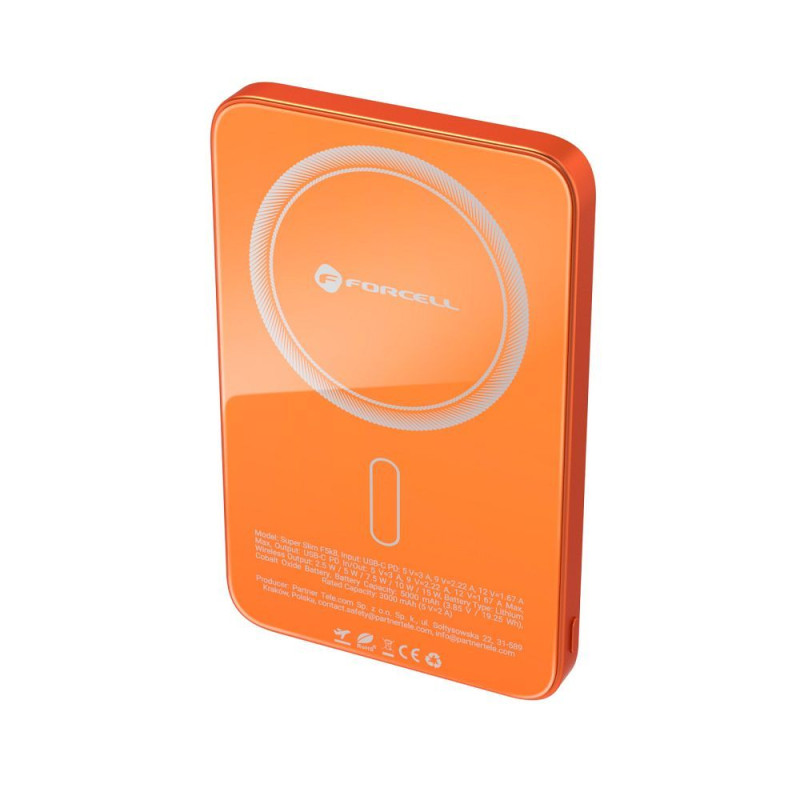 Powerbanka Forcell F-ENERGY SUPER SLIM F5K8 pro iPhone - oranžová