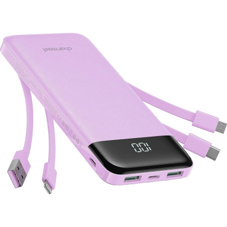 Powerbank CHARMAST W1148 10000 mAh fialová