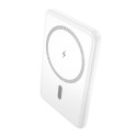 Hoco J140A powerbanka 5000 mAh MagSafe/Qi – bílá