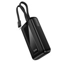 Powerbanka Hoco J162 10000 mAh PD/QC s kabely USB-C+Lightning - černá