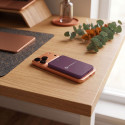 Forcell SUPER SLIM F5K8 MagSafe powerbanka 15W 5000 mAh - vínová