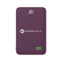Forcell SUPER SLIM F5K8 MagSafe powerbanka 15W 5000 mAh - vínová