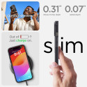 Spigen Ultra Hybrid Mag pouzdro s MagSafe pro iPhone 15 Plus - tmavě šedé (Zero One design)