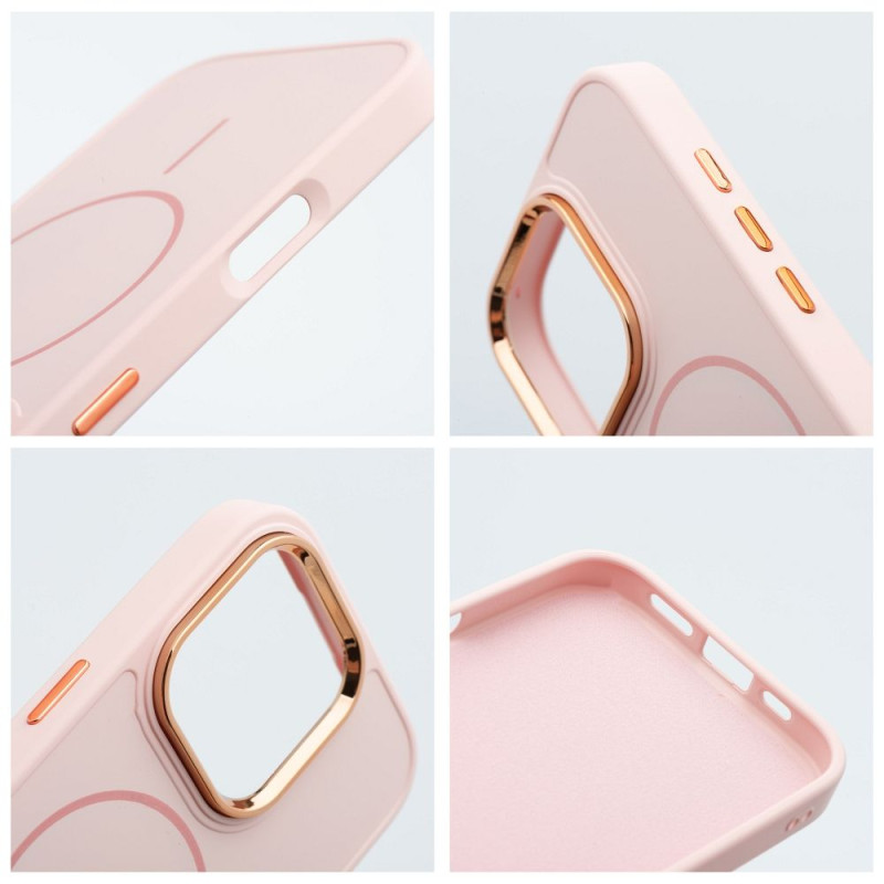 Kryt FRAME MAG COVER pro iPhone 13 MINI - pudrově růžový