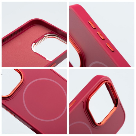 Kryt FRAME MAG COVER iPhone 13 – purpurový