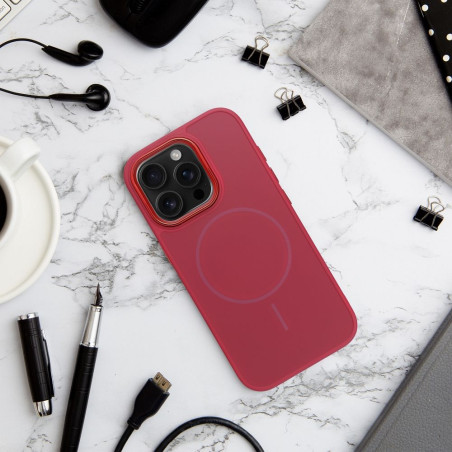 Kryt FRAME MAG COVER pro iPhone 17 – purpurový