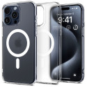 Spigen Ultra Hybrid Mag pouzdro s MagSafe pro iPhone 15 Pro - čiré matné