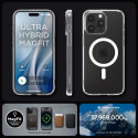 Spigen Ultra Hybrid Mag pouzdro s MagSafe pro iPhone 15 Pro - čiré matné
