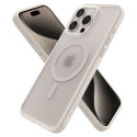 Spigen Ultra Hybrid Mag pouzdro s MagSafe pro iPhone 15 Pro - matný titan přírodní