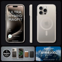 Spigen Ultra Hybrid Mag pouzdro s MagSafe pro iPhone 15 Pro - matný titan přírodní