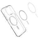 Spigen Ultra Hybrid Mag pouzdro s MagSafe pro iPhone 15 Pro - průhledné šedé