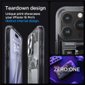 Spigen Ultra Hybrid Mag pouzdro s MagSafe pro iPhone 15 Pro - tmavě šedé (Zero One design)