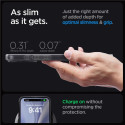 Spigen Ultra Hybrid Mag pouzdro s MagSafe pro iPhone 15 Pro - tmavě šedé (Zero One design)