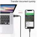 BASEUS CATJQ-A01 Redukce OTG USB-A na USB-C až 2,4A, hliníková, černá