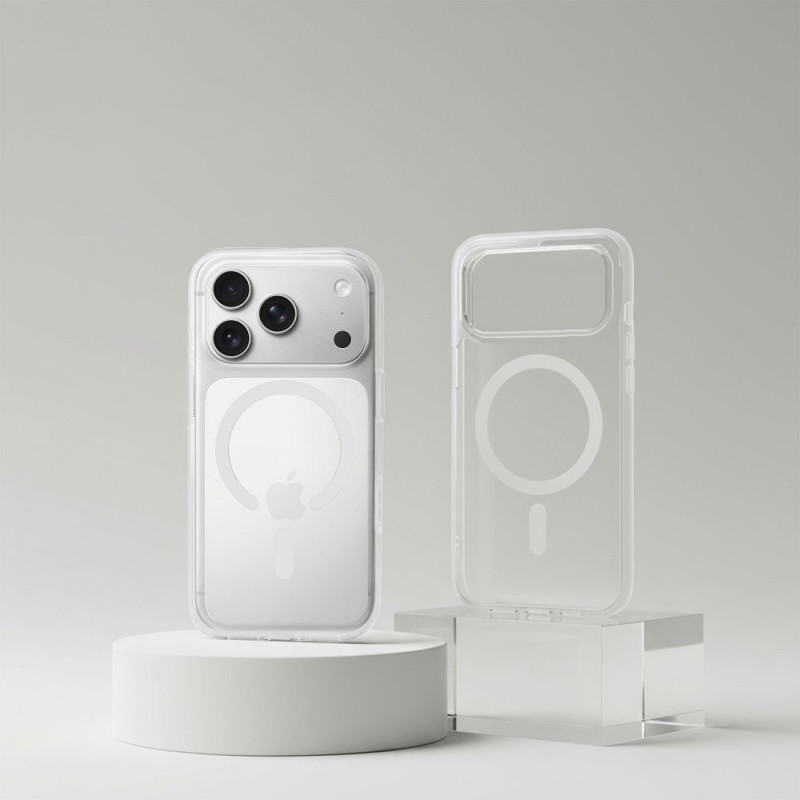 Kryt Forcell F-PROTECT Clear Hybrid Premium pro iPhone 17 - transparentní