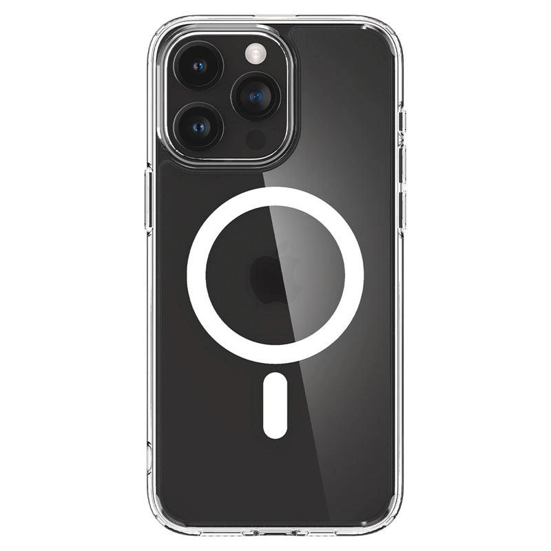 Spigen Ultra Hybrid Mag pouzdro s MagSafe pro iPhone 15 Pro Max - čiré matné