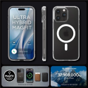 Spigen Ultra Hybrid Mag pouzdro s MagSafe pro iPhone 15 Pro Max - čiré matné