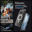 Spigen Ultra Hybrid Mag pouzdro s MagSafe pro iPhone 15 Pro Max - čiré matné