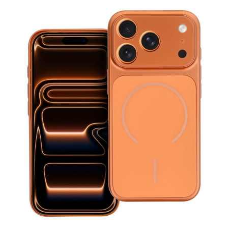 Kryt MAKE 17 MagSafe pro iPhone 15 - oranžový