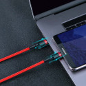 BASEUS CATKLF-H91 opletený a odolný kabel Cafule USB-C/USB-C, 2m, černo-červený