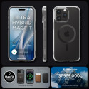 Spigen Ultra Hybrid Mag pouzdro s MagSafe pro iPhone 15 Pro Max - šedé