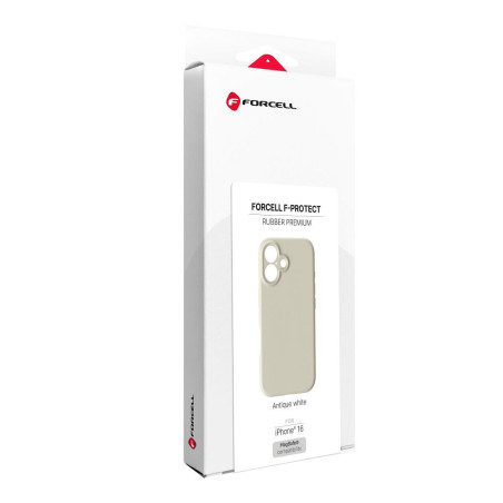 Kryt Forcell F-PROTECT RUBBER PREMIUM iPhone 16 - antique white