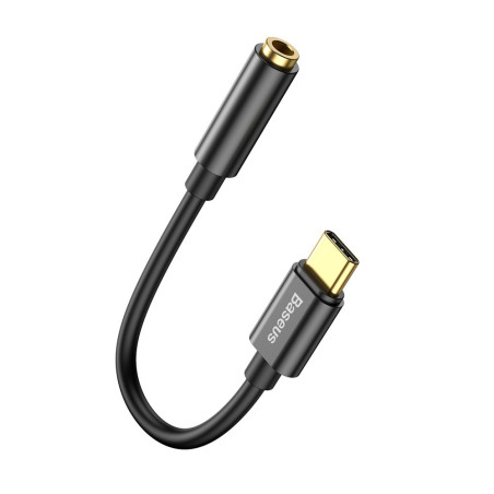 BASEUS CATL54-01Adaptér (redukce) USB-C/Jack 3,5mm s podporou mikrofonu, černý