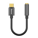BASEUS CATL54-01Adaptér (redukce) USB-C/Jack 3,5mm s podporou mikrofonu, černý