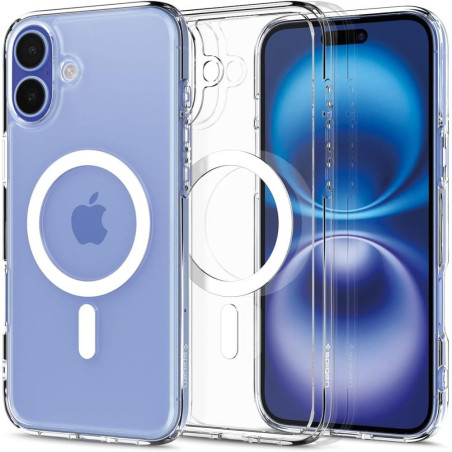 Spigen Ultra Hybrid Mag pouzdro s MagSafe pro iPhone 16 Plus - bílé