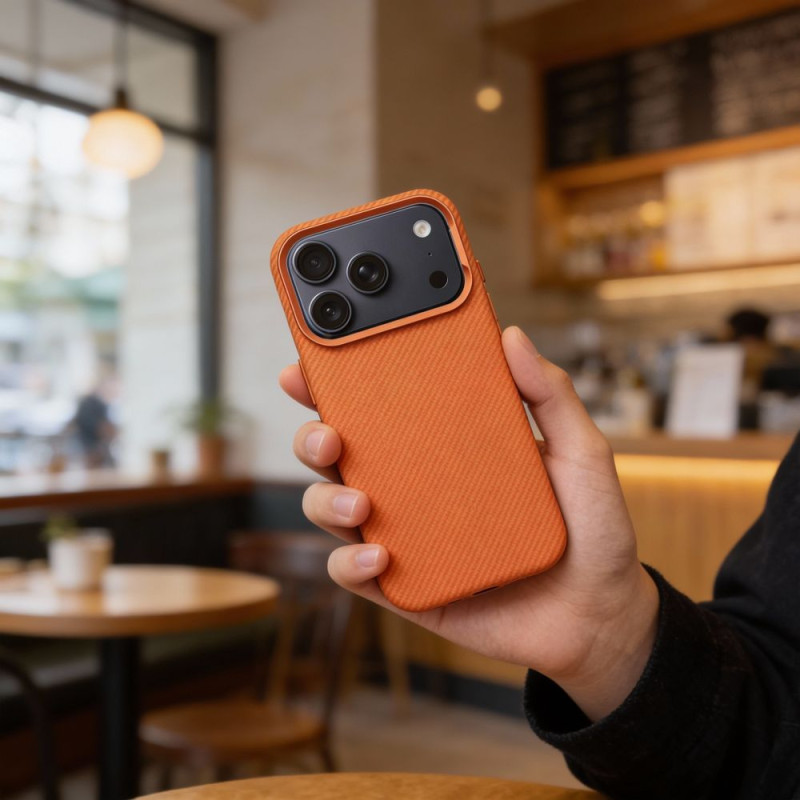 Kryt K-Look pro iPhone 16 - oranžová