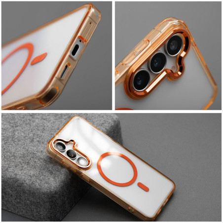 Kryt FRAME CLEAR HYBRID pro Xiaomi Redmi 15C – hermes orange