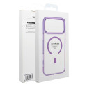 Kryt FRAME CLEAR HYBRID MagSafe iPhone 17 fialový